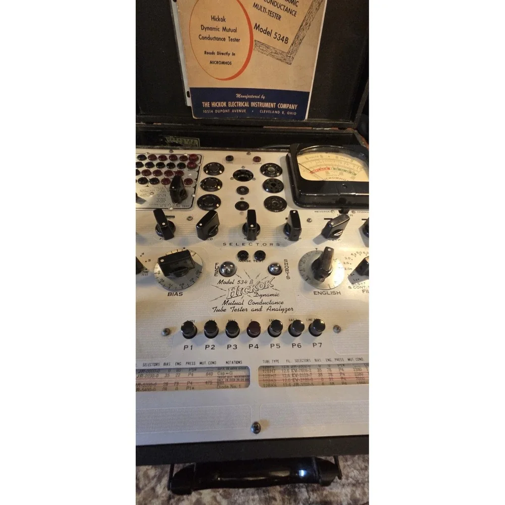 Hickok 534B Dynamic Mutual Conductance Tube Tester, Analyzer, UNIT WORKS